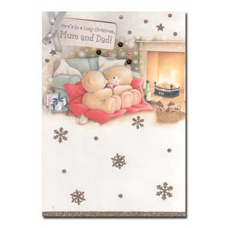 Mum & Dad Forever Friends Christmas Card